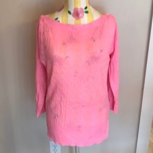 J Crew Lightweight Pink Sweater